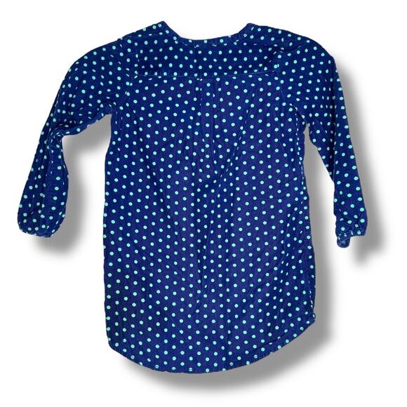 Girls Tucker + Tate Blue Polka Dot Corduroy Shirt Size 5 - Picture 6 of 6